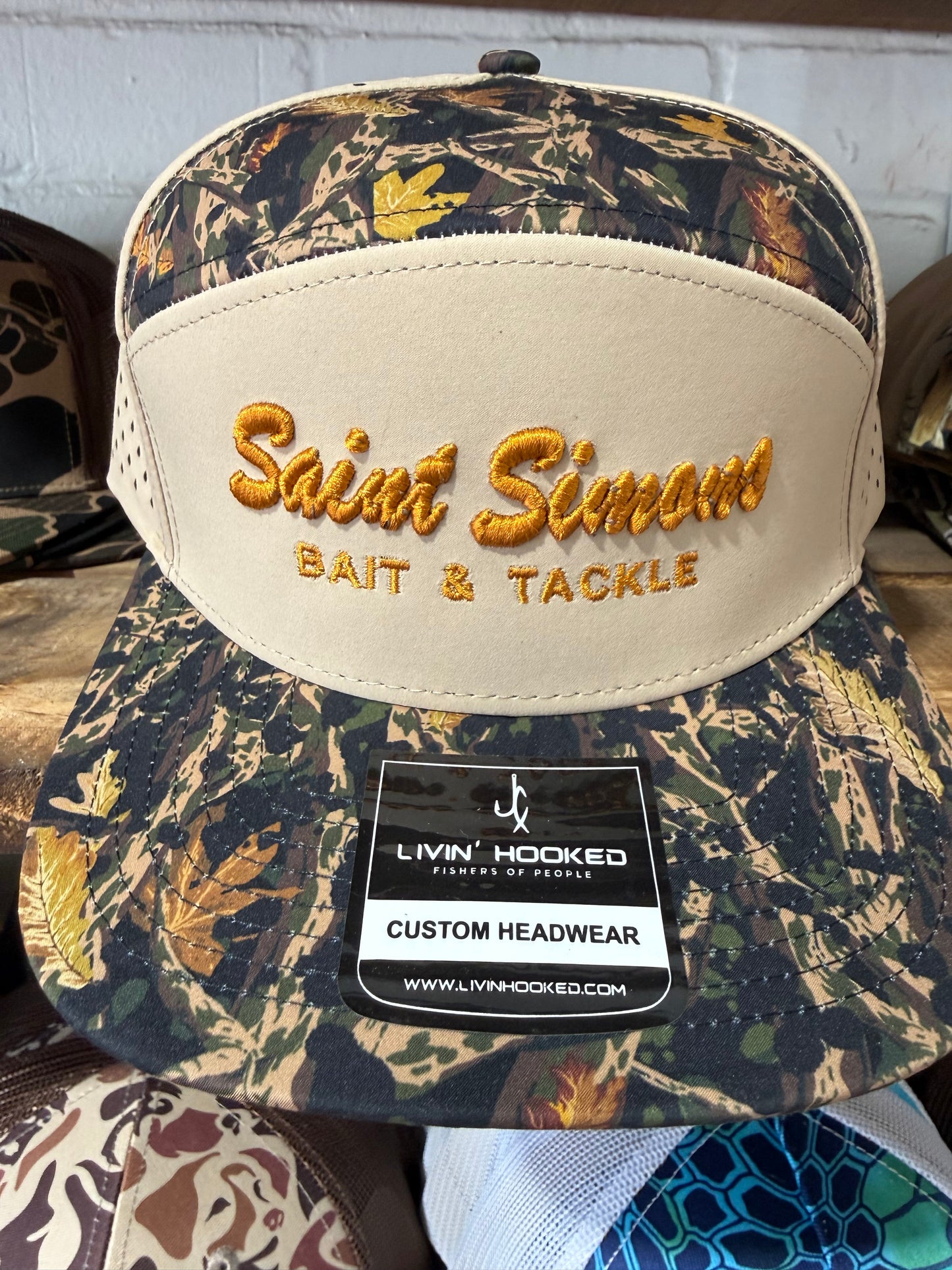 Livin’ Hooked Custom Headwear