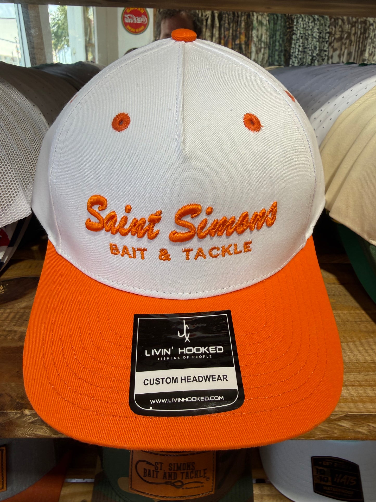 Livin’ Hooked Custom Headwear