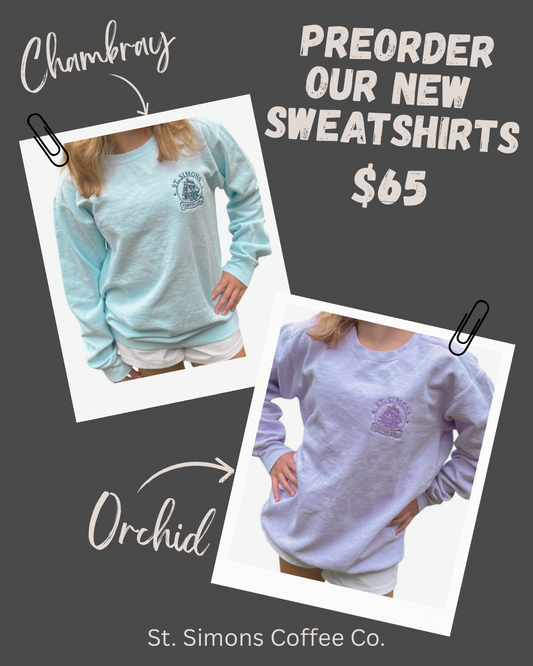 St. Simons Coffee Co. Sweat shirts