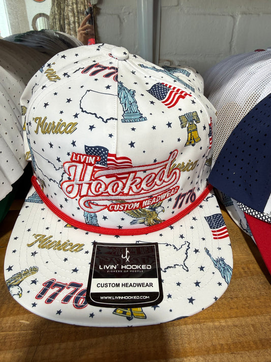 Livin’ Hooked Custom Headwear