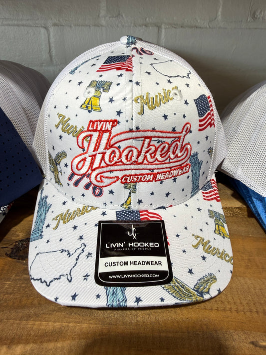Livin’ Hooked Custom Headwear