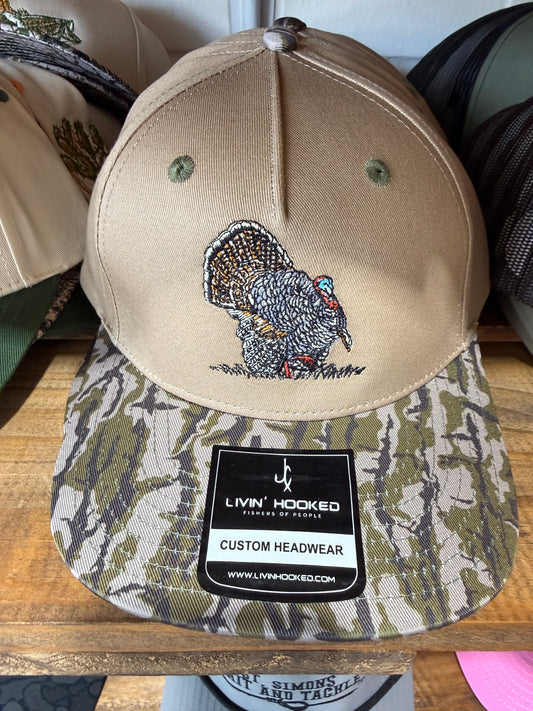 Livin’ Hooked Custom Headwear