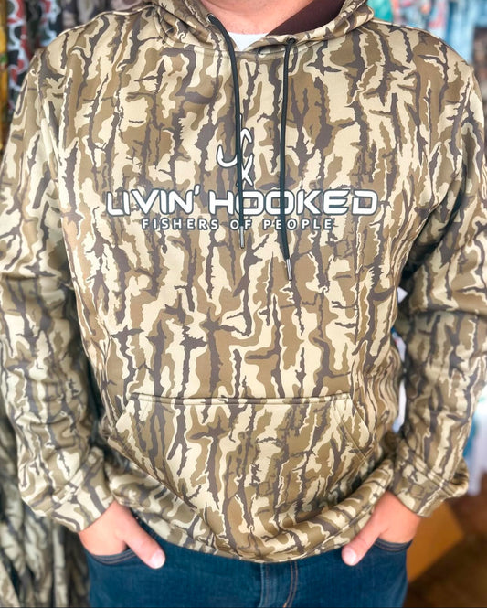 Livin’ Hooked Camo Hoodie