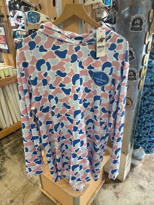 Long sleeve cotton candy camo