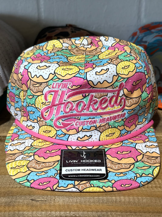 Livin’ Hooked Custom Headwear