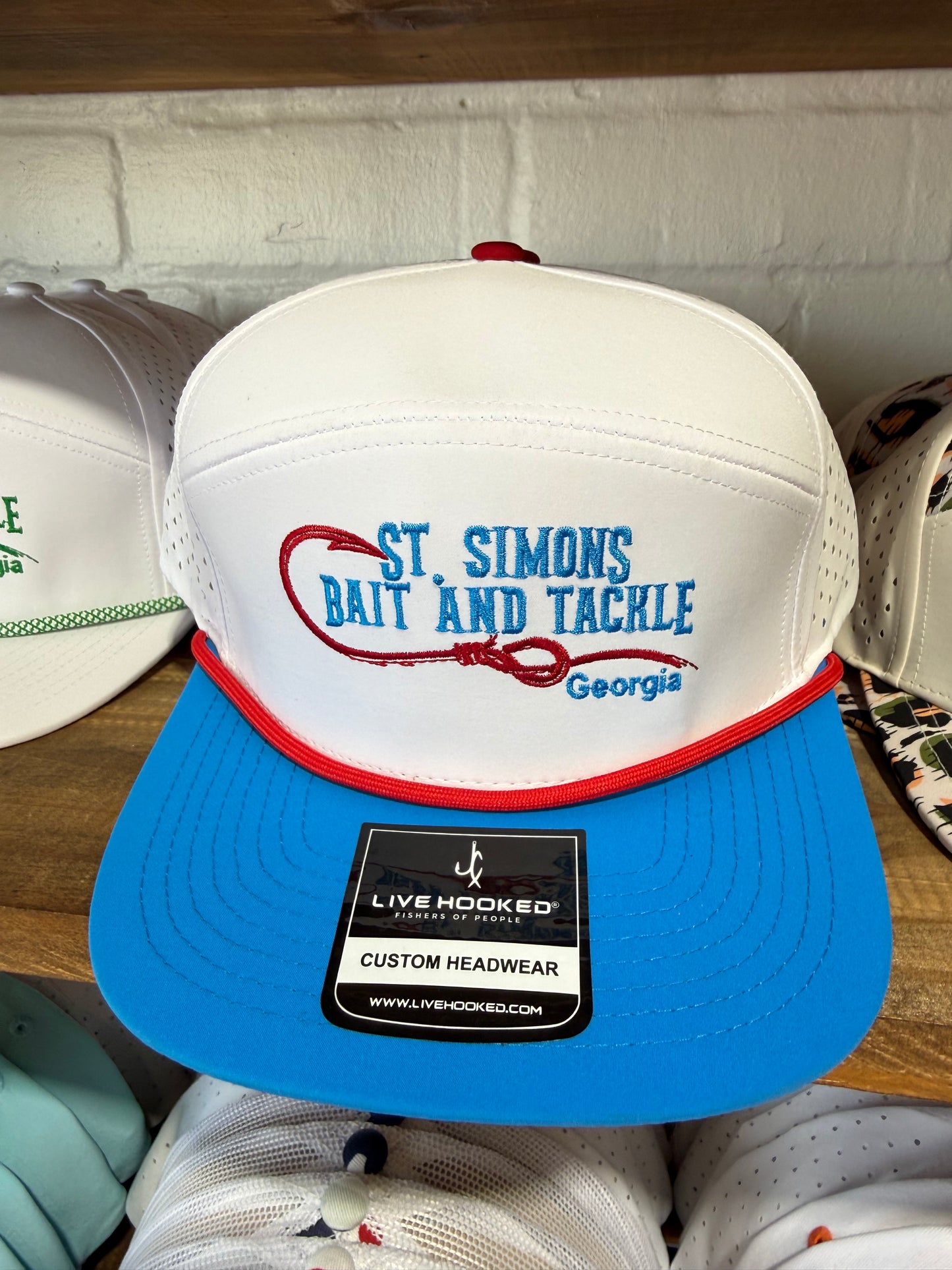Livin’ Hooked Custom Headwear